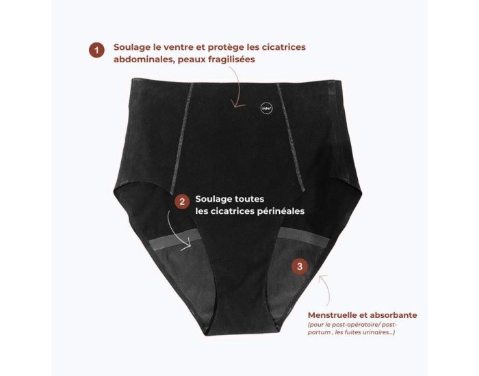 WOUNDED WOMEN Culotte SOS P�rin�e & Menstruelle - Amandine