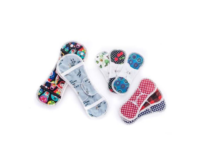 BUMMIS Serviette et 3 inserts ULTRA Coton Bio Fabulous Flo