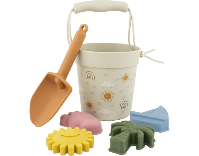 ULYSSE Seau de Plage en Silicone Arc-en-Ciel - D�s 18 mois