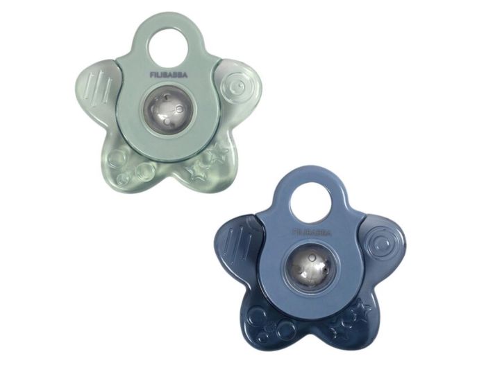 FILIBABBA Lot de 2 Anneaux de Dentition R�frig�rants - �toiles - D�s 3 mois