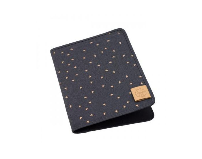 L�SSIG Housse de Carnet de Sant� - Triangle - Gris Fonc�