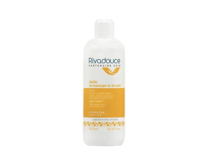 RIVADOUCE Huile de Massage et de Soin - Nourrissons, Enfants et Adultes - 500 ml