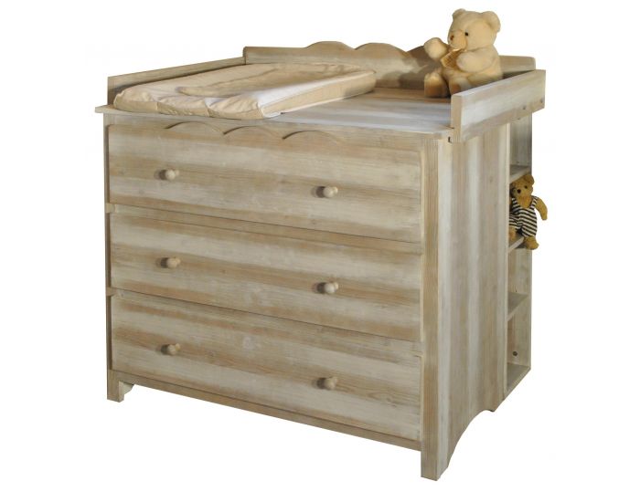 LA CABANE DE CALYS Commode 3 tiroirs + Plan  langer - Lali