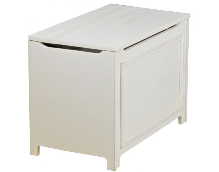 LA CABANE DE CALYS Coffre  jouets - Provence - Lasur Blanc Lasur Blanc