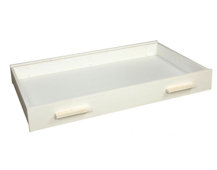 LA CABANE DE CALYS Tiroir de lit 70*140 sur roulettes - Norwood Lasur Blanc