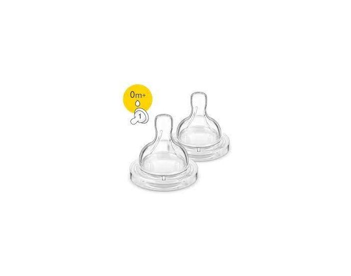 PHILIPS AVENT 2 T�tines Anti Colic - D�s la naissance - 1 Trou