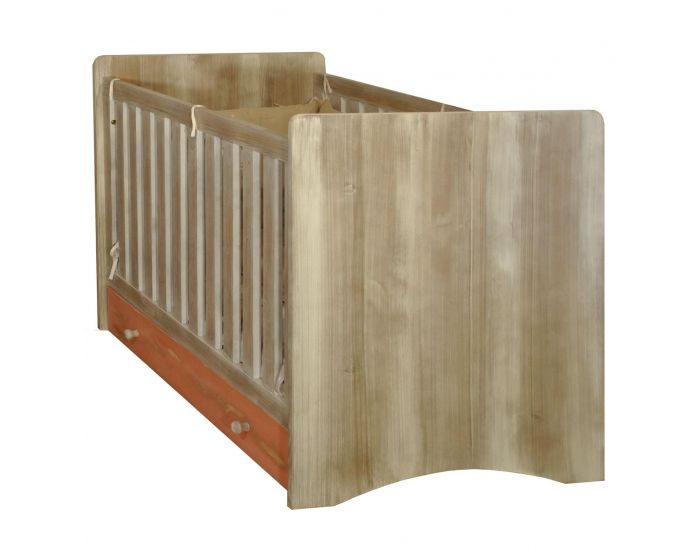 LA CABANE DE CALYS Lit volutif 70*140 avec tiroir - Malys Colors Colors