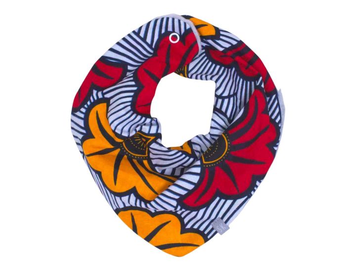 SEVIRA KIDS Bandana Cache-Cou R�versible - Wax Fleurs de Mariage