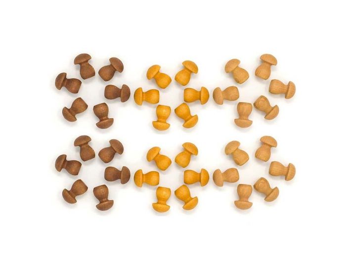 GRAPAT Jouets libres Mandala minis champignons en bois - Ds 36 mois