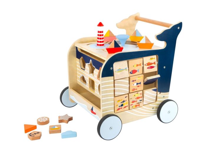 SMALL FOOT COMPANY Chariot de Marche - Baleine - D�s 12 mois