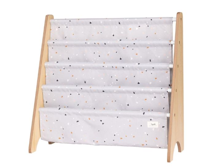 3 SPROUTS Biblioth�que Enfant Terrazzo - Gris Clair - D�s 3 ans 