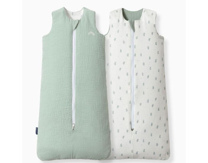 LES PETITES BILLES Gigoteuse R�versible 4 Saisons - Verte  18-36 mois