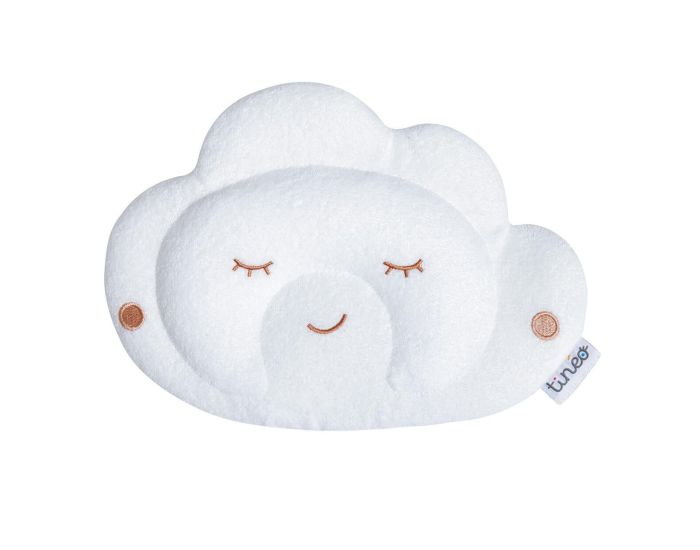 TINEO Coussin Cale T�te B�b� Cloudy - Blanc