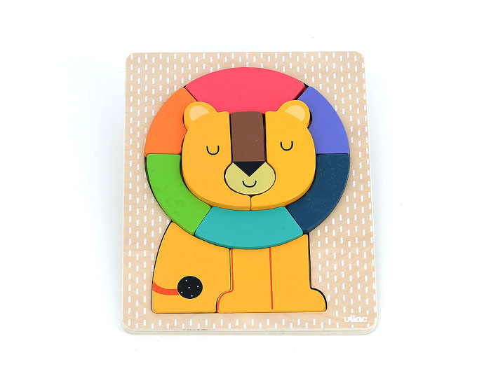 VILAC Puzzle Encastrement en Bois - Lion - Andy Westface - D�s 2 ans 