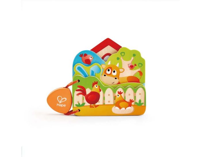 HAPE Livre pour bbs - Ferme - Ds 10 mois