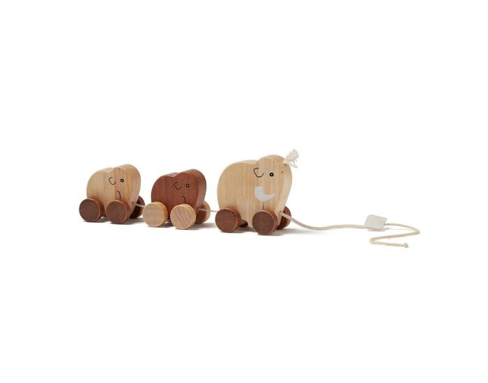 KID'S CONCEPT Jeu � Tirer - Famille Mammouth - Neo - Naturel - D�s 12 mois