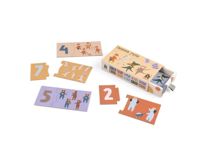 SEBRA Puzzle Chiffres - 1 � 10 - D�s 3 ans