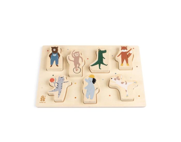 SEBRA Grand Puzzle en Bois - Animaux - D�s 12 mois
