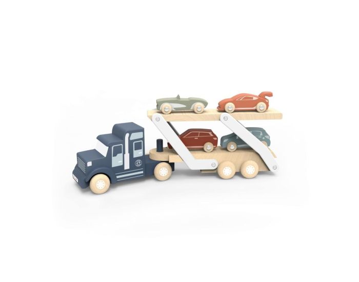 SPEEDY MONKEY Camion Transporteur avec 4 voitures - D�s 12 mois