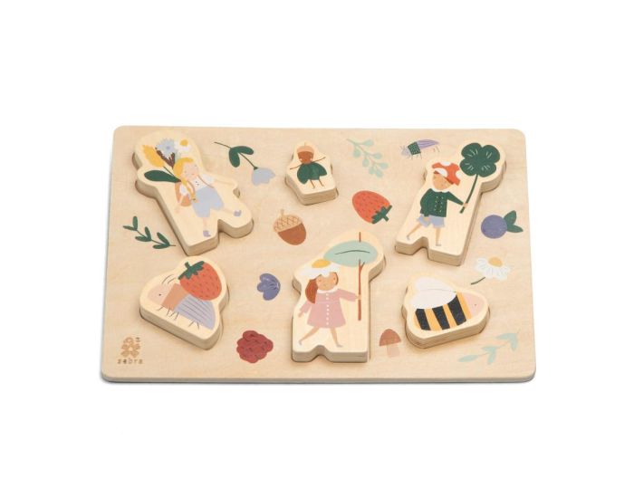 SEBRA Grand Puzzle en Bois - Pixie Land - D�s 12 mois