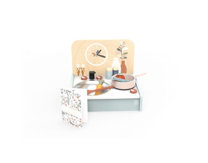 SPEEDY MONKEY Mini-Cuisine en Bois avec 8 Accessoires - D�s 3 ans 