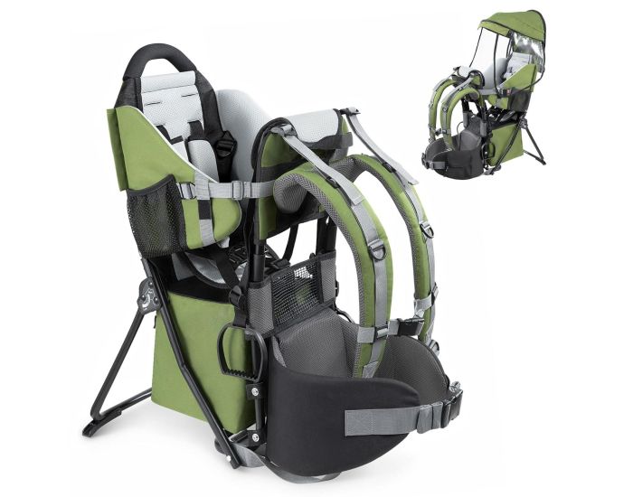 BESREY Porte-B�b� Rigide de Randonn�e - Harnais 5 Points