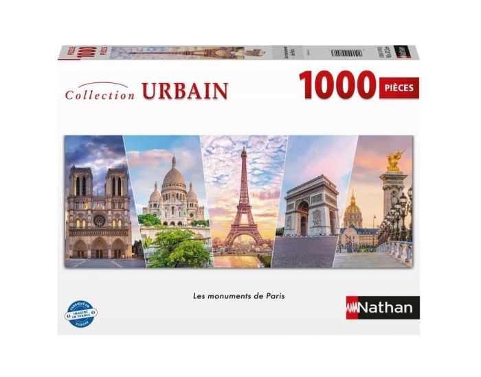 NATHAN Puzzle Les Monuments de Paris 1000 pcs - D�s 12 ans