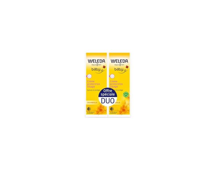 WELEDA Bb Crme Protectrice Visage - Calendula - 2 x 50 Ml
