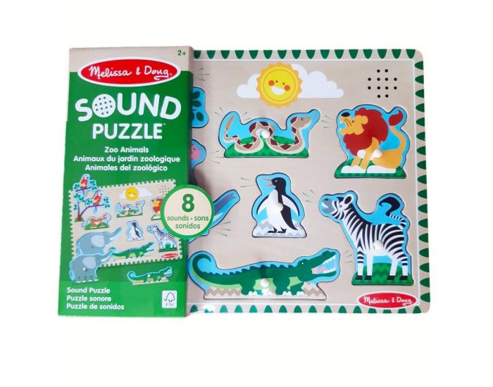 MELISSA & DOUG Puzzle Sonore Animaux du Zoo - D�s 2 ans 