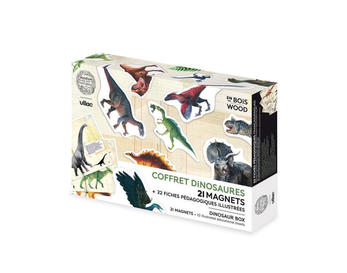 VILAC Coffret de 21 Magnets Dinosaures - D�s 3 ans 