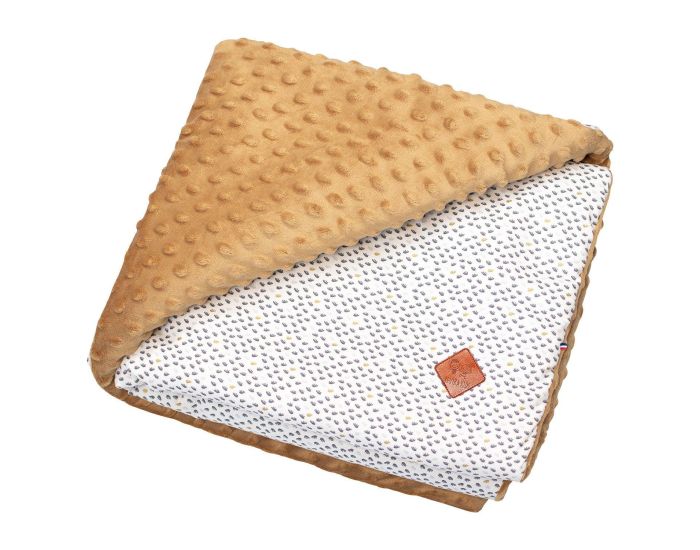 SEVIRA KIDS Couverture Rversible en Minky Lior - Camel