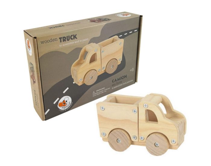 EGMONT TOYS Camion en Bois � Monter et � Peindre - D�s 3 ans 