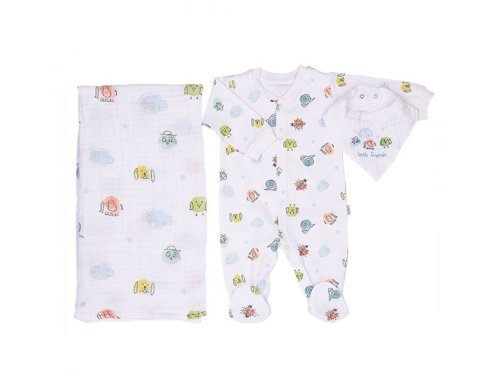 SEVIRA KIDS Kit Dors-Bien + Bandana + Lange - Little Friends