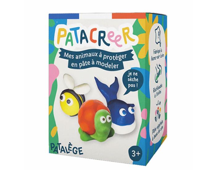 PAT' A CREER Kit � Fabriquer - Mes Animaux � Prot�ger en P�te � Modeler - D�s 3 ans 