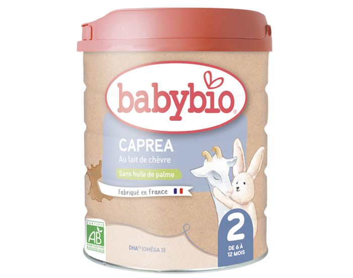 BABYBIO Lait de Suite Capréa 2 - 800g - Dès 6 Mois A l'unité