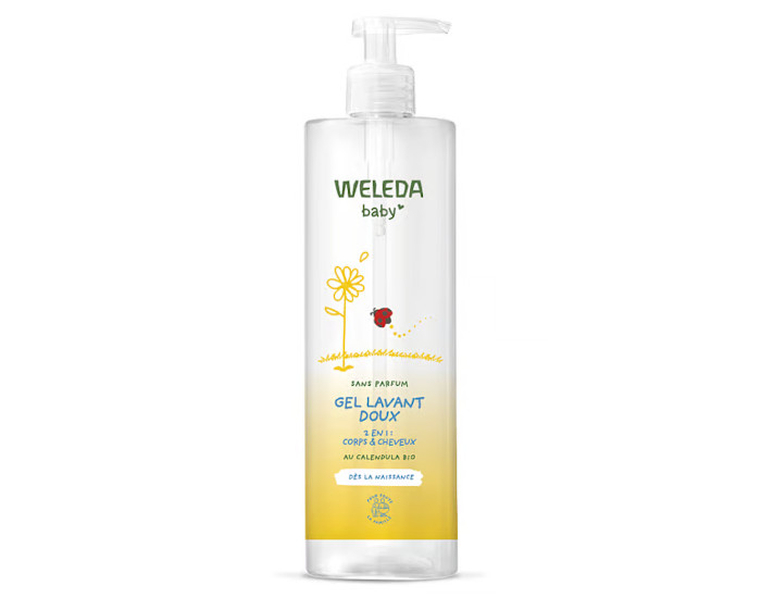 WELEDA Gel Lavant Doux Calendula Sans Parfum 