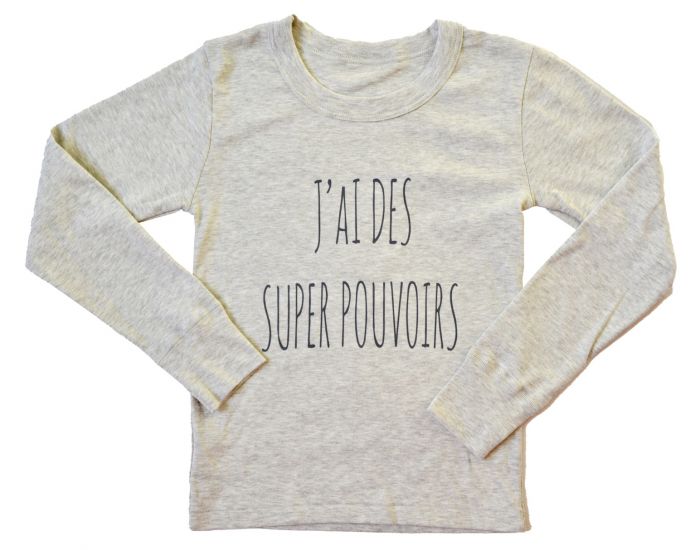 DOODERM Tee-shirt garon apaisant - J'ai des super pouvoirs - Peaux sujettes  eczma