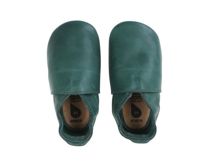 BOBUX Chaussons Bb Soft Soles en cuir Classic Vert Sapin