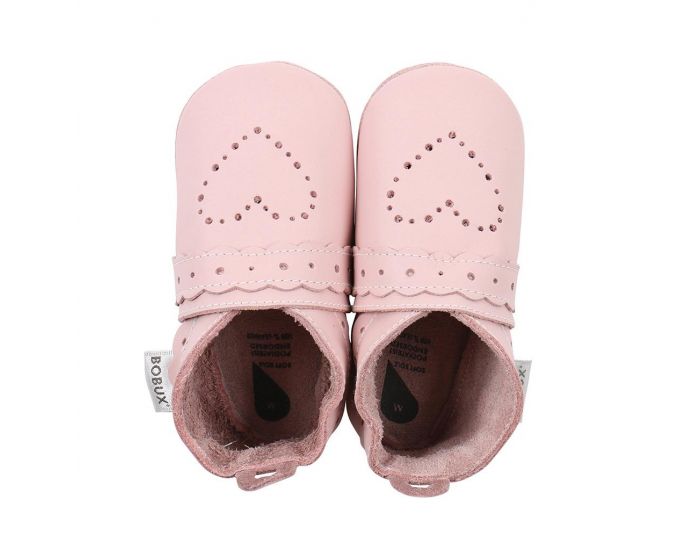 BOBUX Chaussons Bb Soft Soles en cuir - Sweetheart Rose