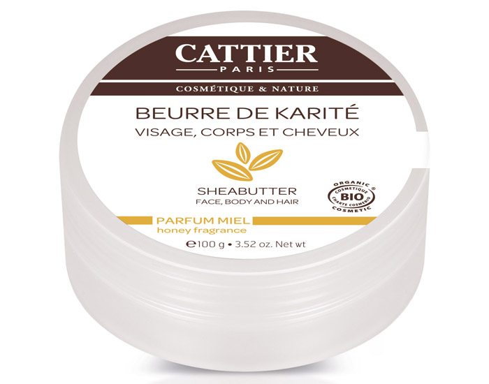 CATTIER Beurre de Karité - Parfum miel - 100 g