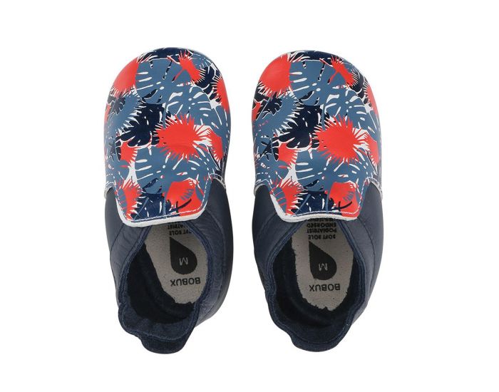 BOBUX Chaussons Bb Soft Soles en cuir - Habitat Marine