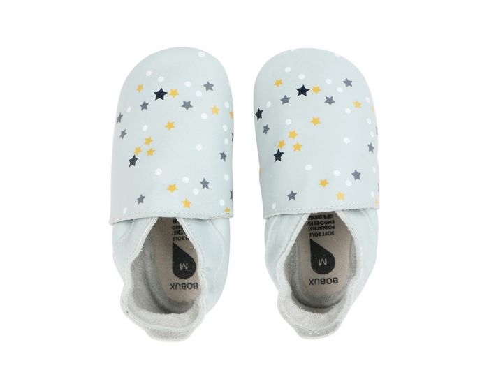 BOBUX Chaussons Bb Soft Soles en cuir - Voie Lacte Ciel