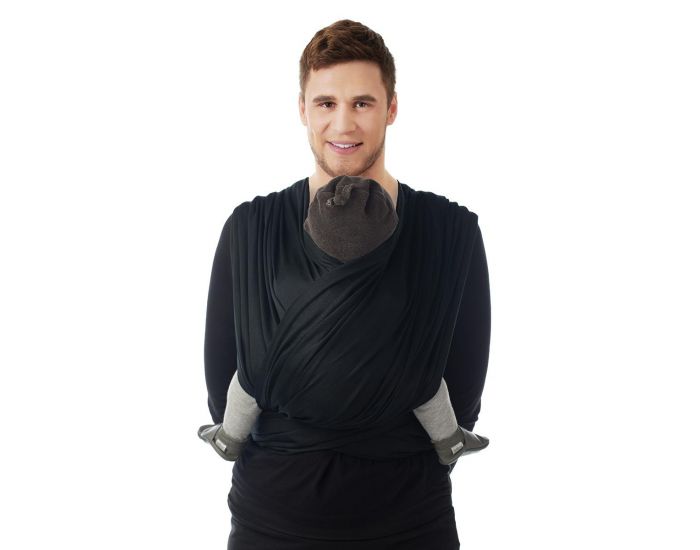 BABYLONIA BB-Slen charpe de Portage Tisse - Black Beans