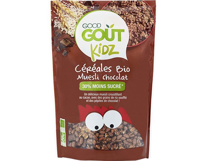 GOOD GOUT KIDZ Crales Muesli Chocolat - 300 g - Ds 3 ans