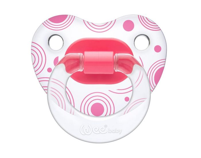 BEBESEO Ttine orthodontique  motifs - Rose - Lot de 2