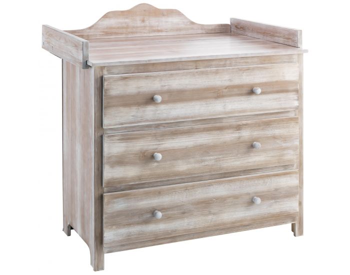 LA CABANE DE CALYS Commode 3 tiroirs + Plan  langer - Calys