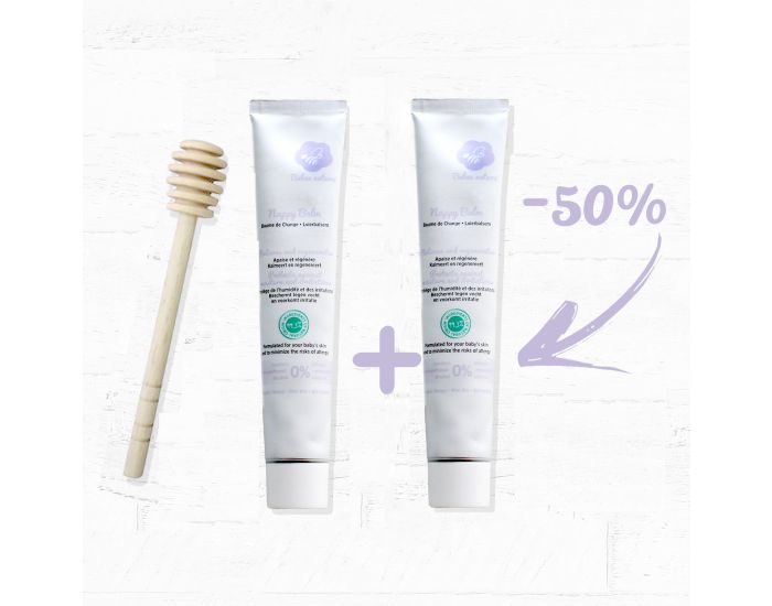 BEE NATURE Duo Baume de change - 50ml - Lot de 2