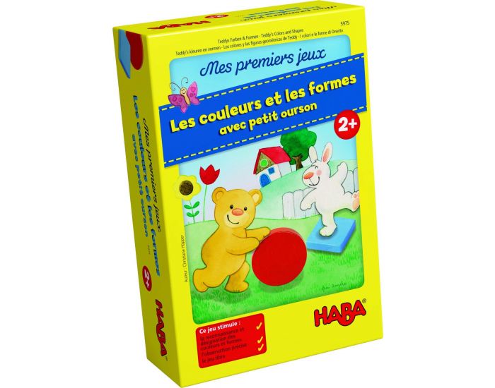 HABA Premiers jeux couleurs et formes petit ourson - Dès 2 ans