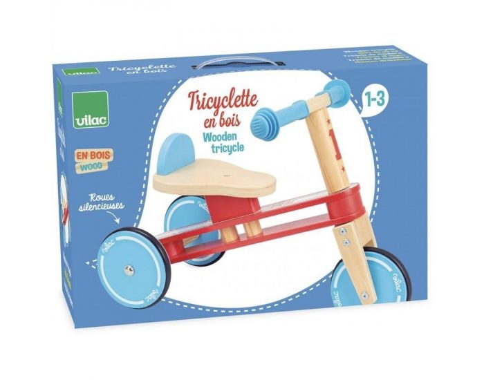 VILAC Tricyclette en bois - D�s 1 ans