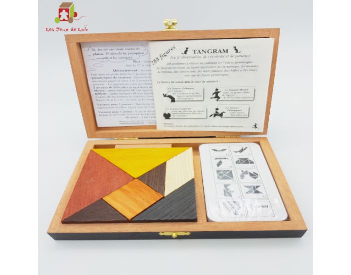 GUY JEANDEL Tangram speed - coffret en bois - 8 ans
